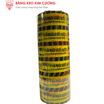 Băng keo in chữ " hàng dễ vỡ, xin nhẹ tay "